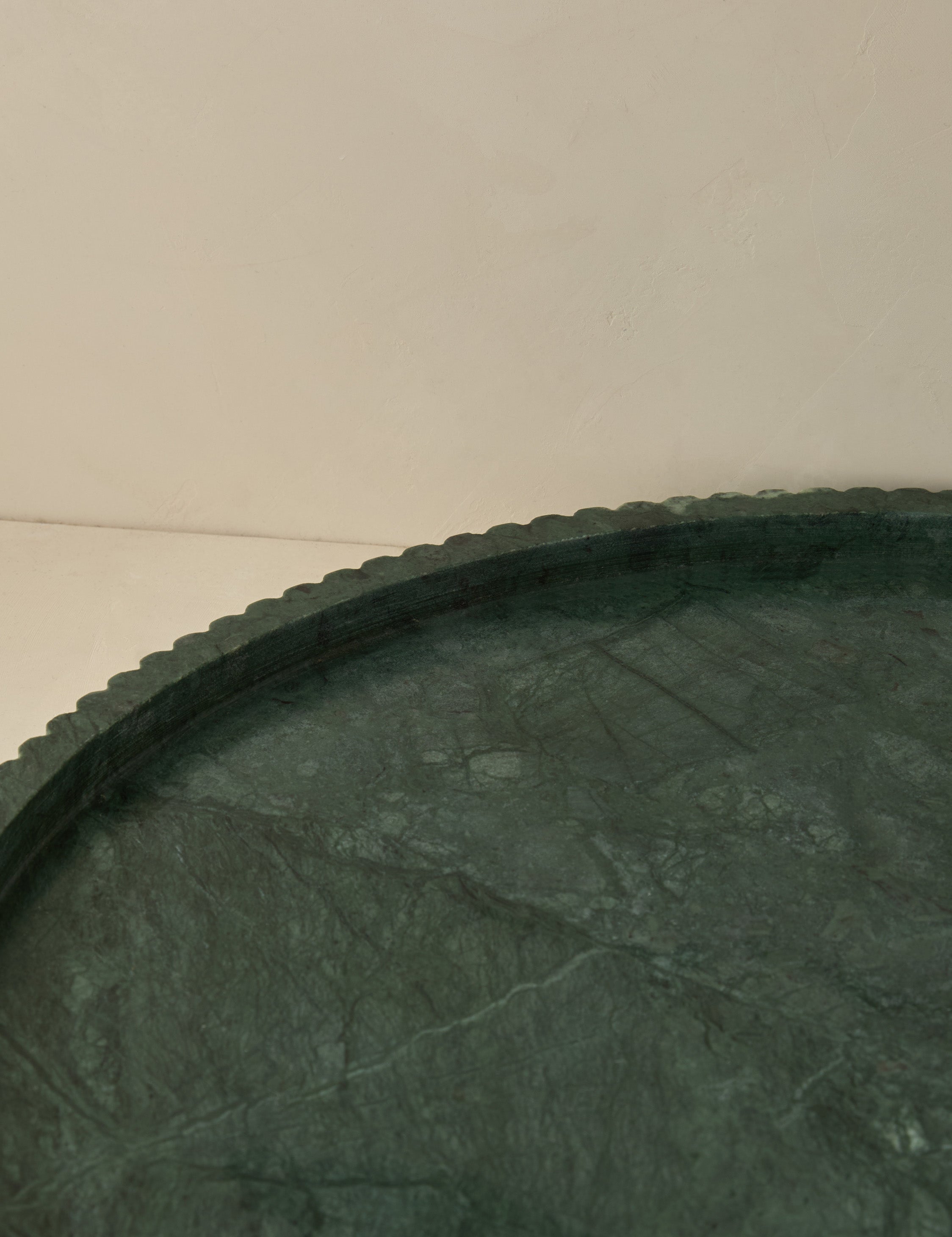 Fluted Green Marble Tray - Green - Image 5